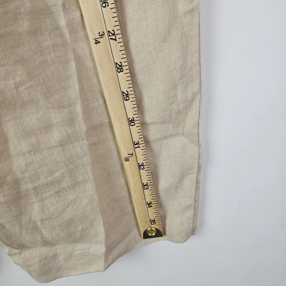 Quince Womens 100% European Flax Linen Wide Leg Pants 25